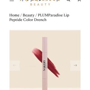 NAKERY Beauty PLUMPParadise Lip Peptide Color Drench - Red